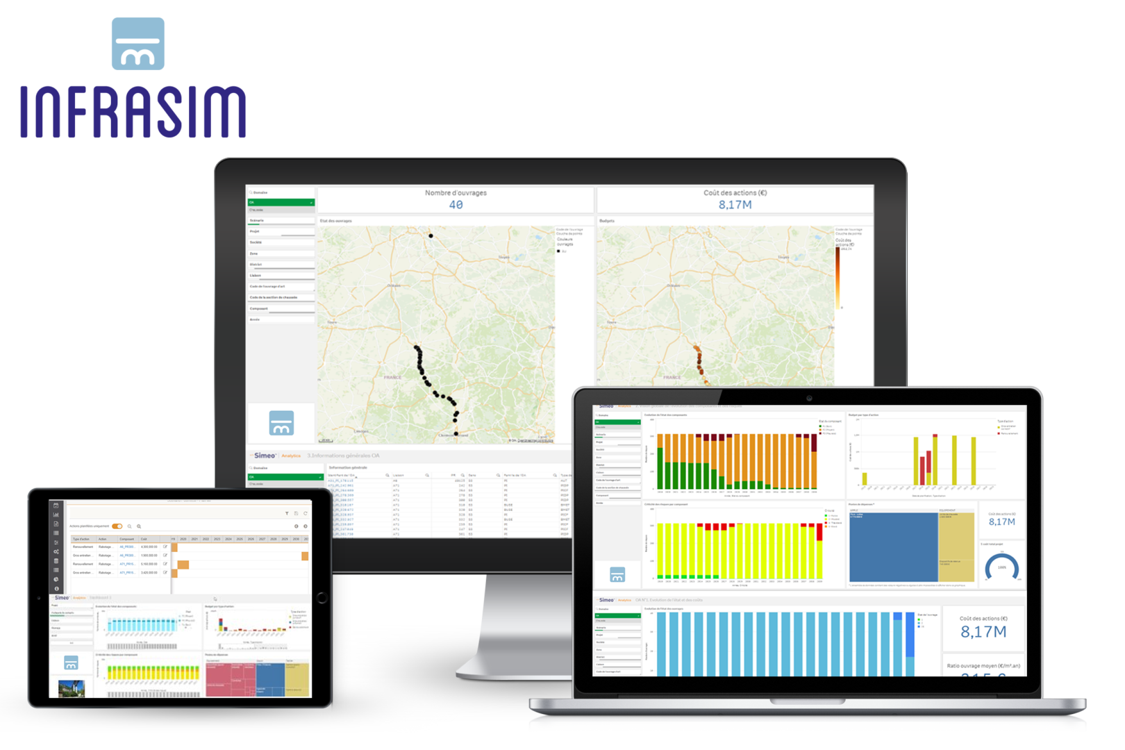 Ecrans infrasim maintenance chaussées